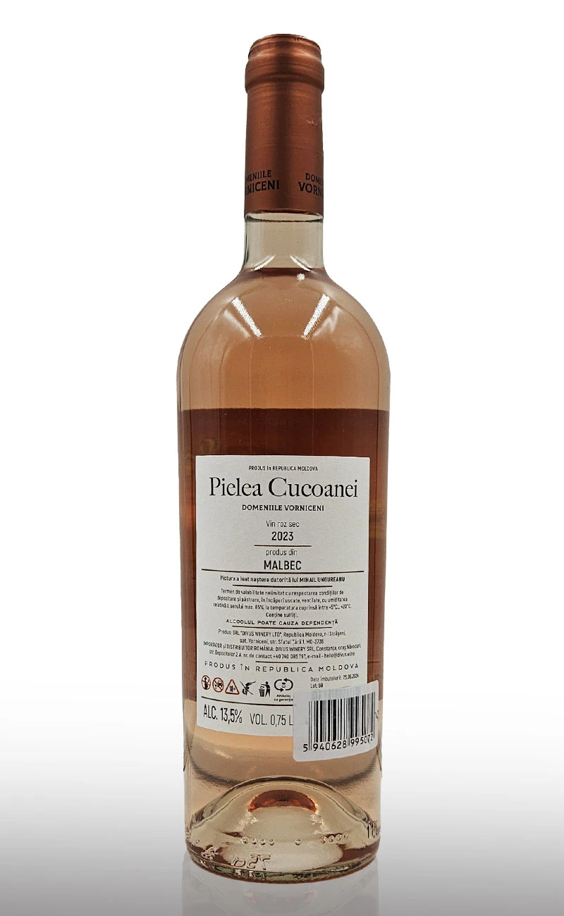 Vin roze sec, Domeniile Vorniceni Pielea Cucoanei